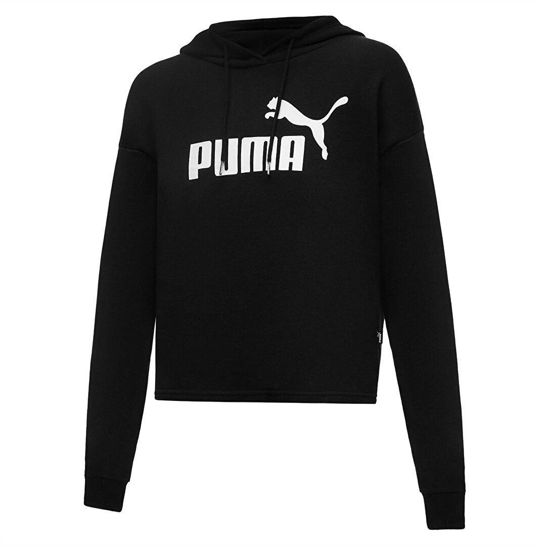KIMHEKIM LOGO CROPPED HOODIE ロゴ パーカー Puma Cropped Logo Tr Kadın Siyah Kapüşonlu Sweatshirt 58687001