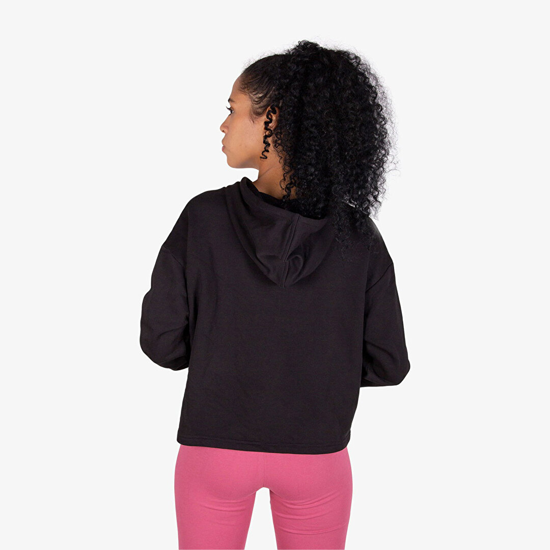 Puma Cropped Logo Tr Kadın Siyah Kapüşonlu Sweatshirt 58687001