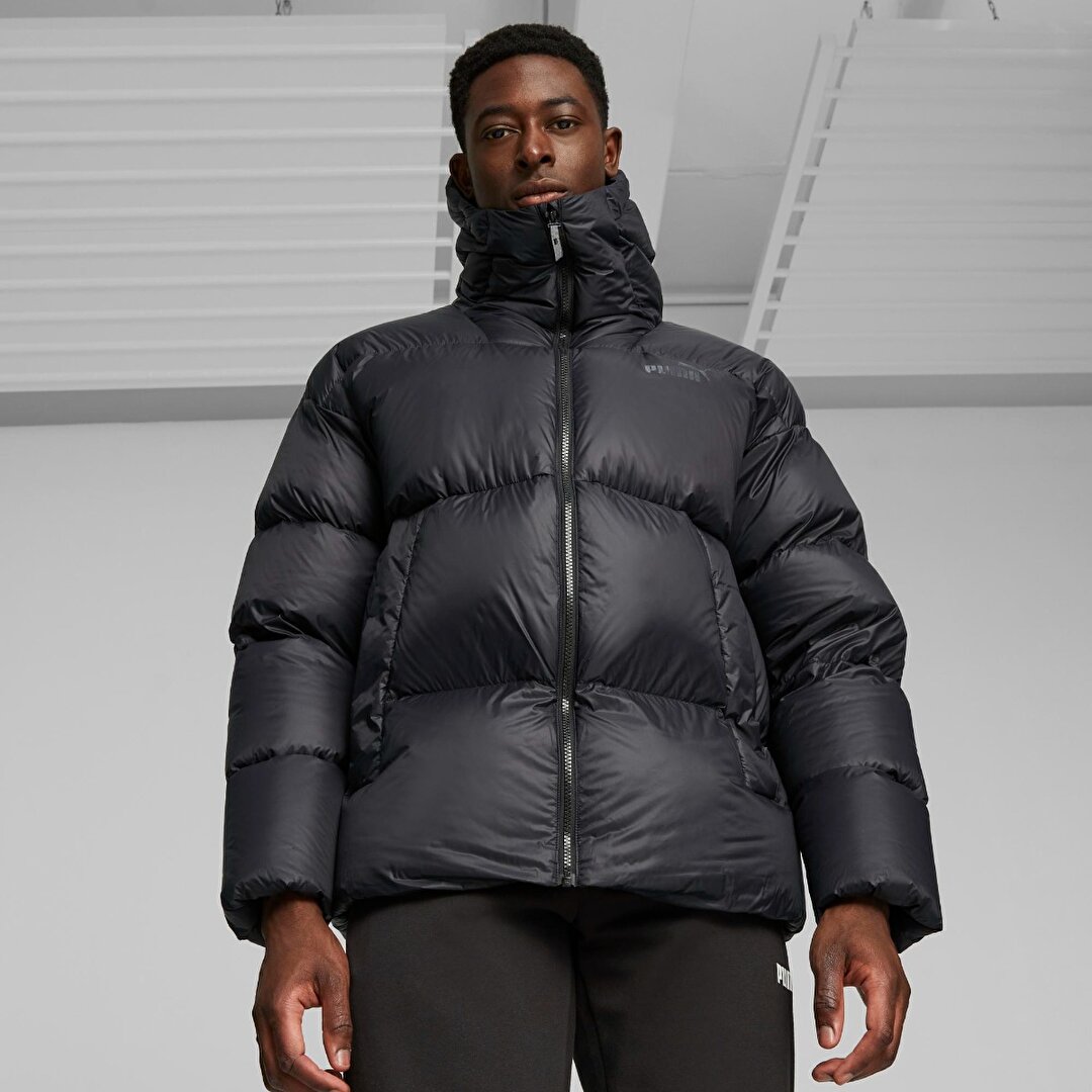 Puma Hooded Ultra Down Puffer Erkek Siyah Mont 67538301 - Sporthink