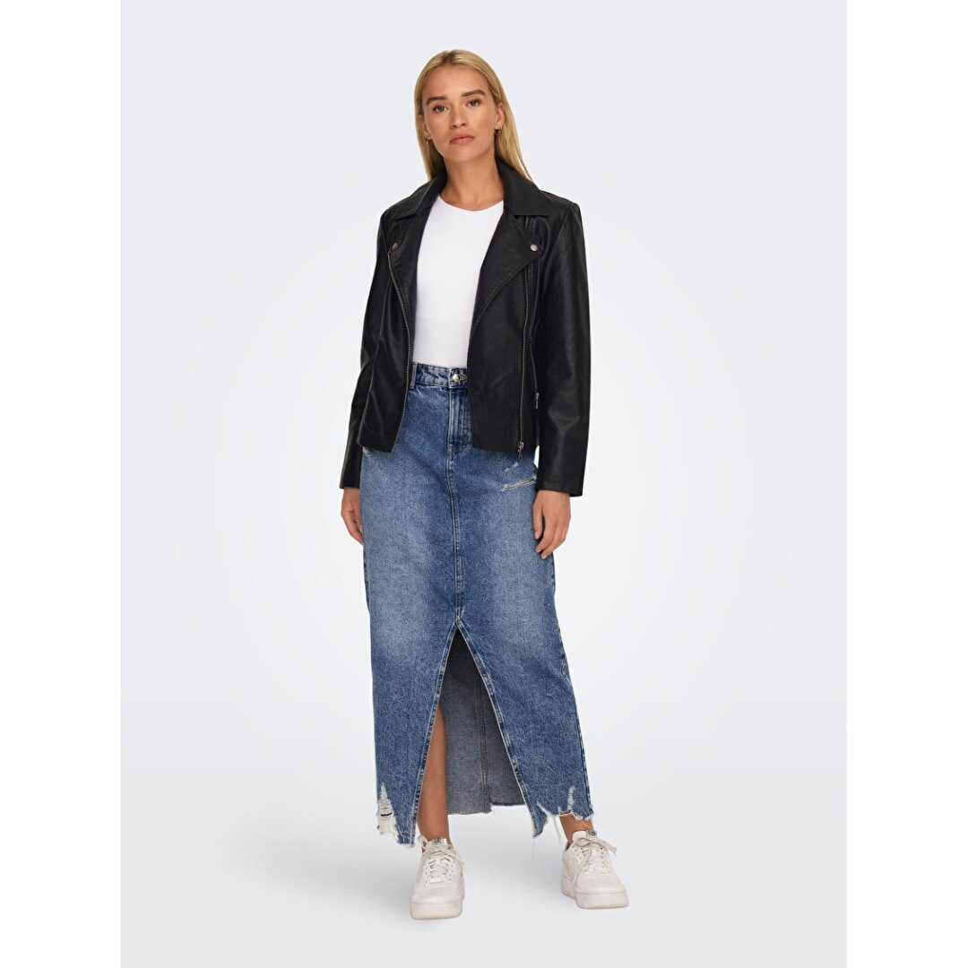 DEMI BLACK BLACK FAUX LEATHER 24 ブラック DEMI BLACK BLACK FAUX LEATHER 24 ブラック AKIKOAOKI demi Black