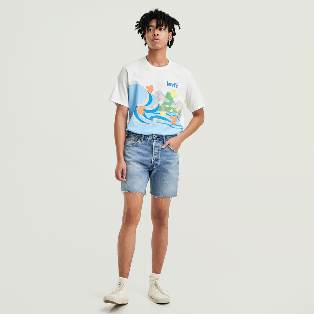 Levi's 501 93 Erkek Mavi Şort 85221-0054 - Sporthink