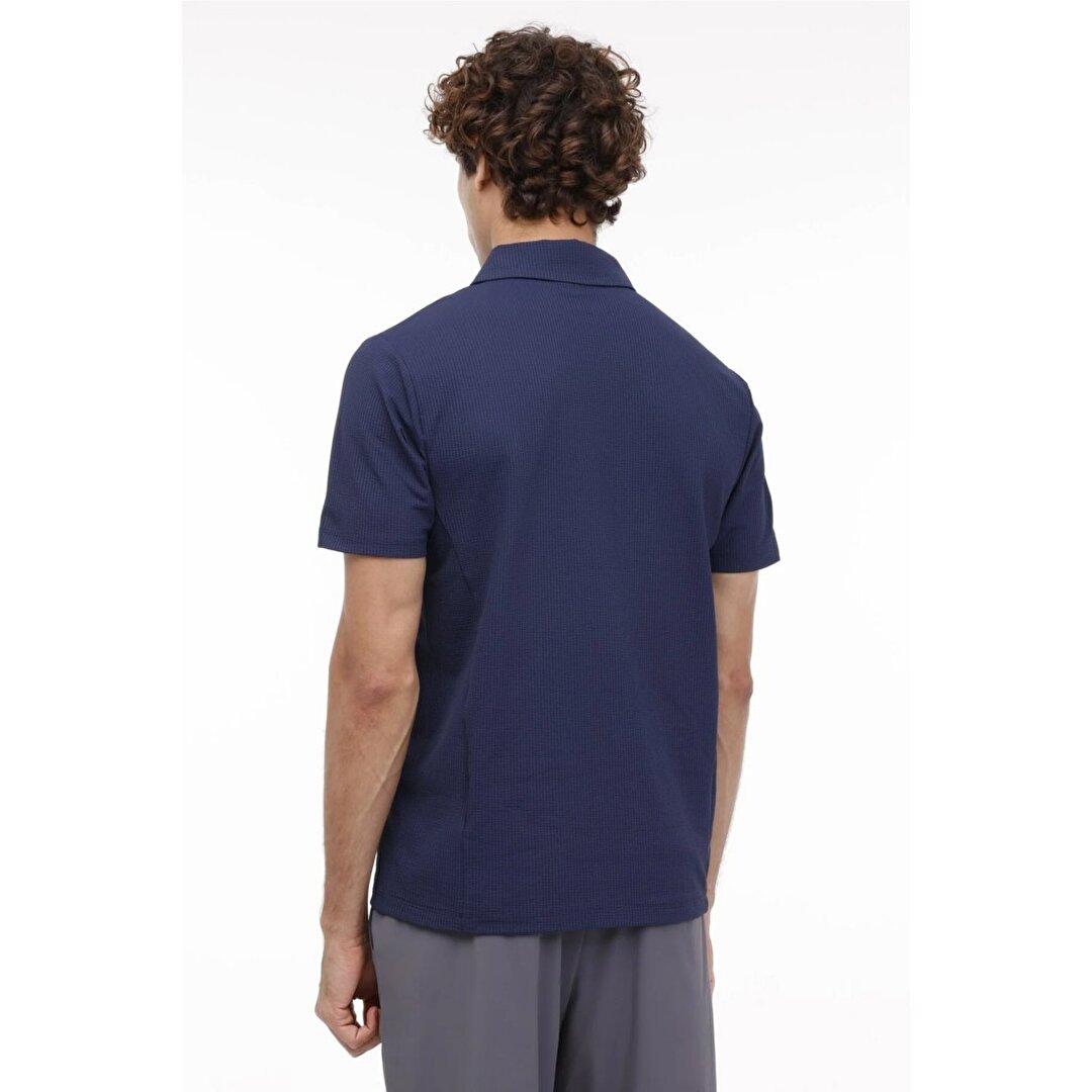 Lumberjack Karl Erkek Lacivert Klasik Yaka Polo Tişört 101643493