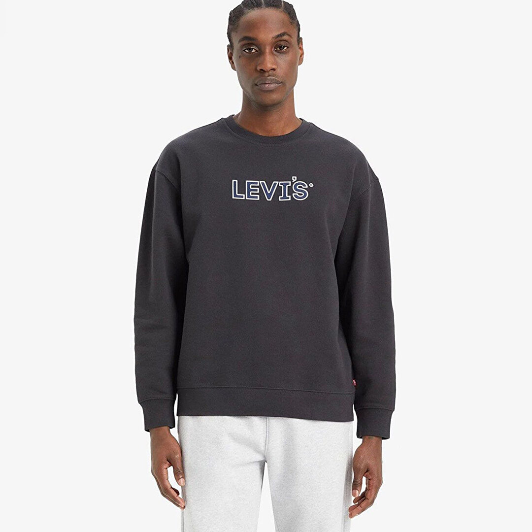 Levi's Relaxed Graphic Erkek Siyah Sweatshirt 38712-0302 - Sporthink