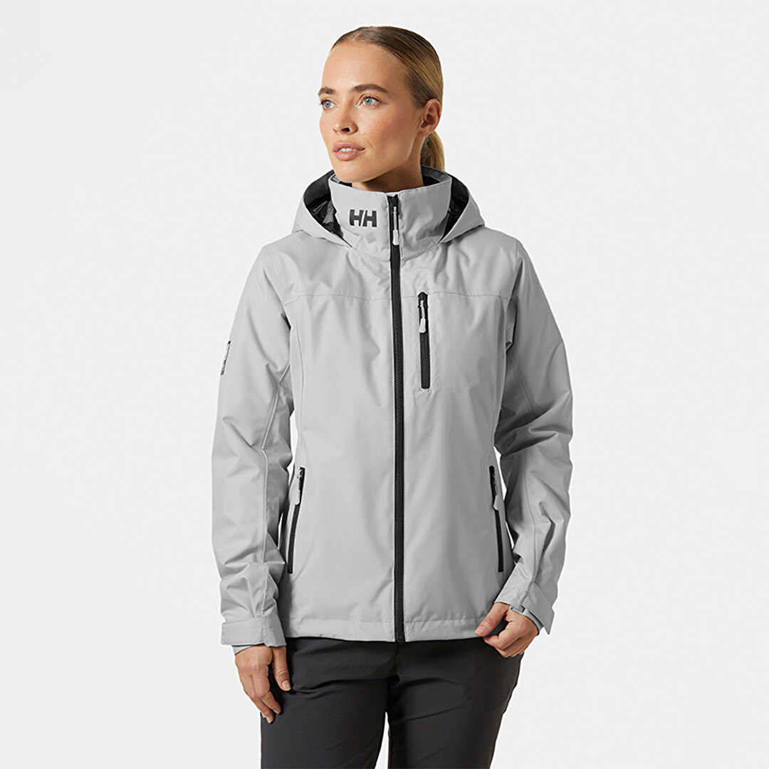Helly Hansen Crew Hooded Midlayer 2.0 Kadın Gri Kapüşonlu Mont