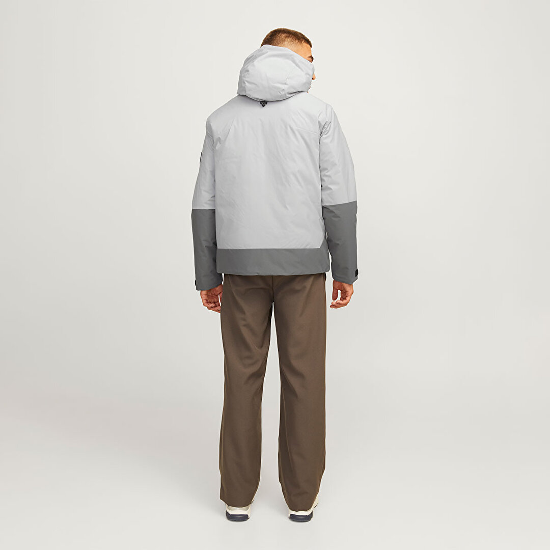 Jack&Jones Aiden Transitional Erkek Gri Kapüşonlu Mont 12260486