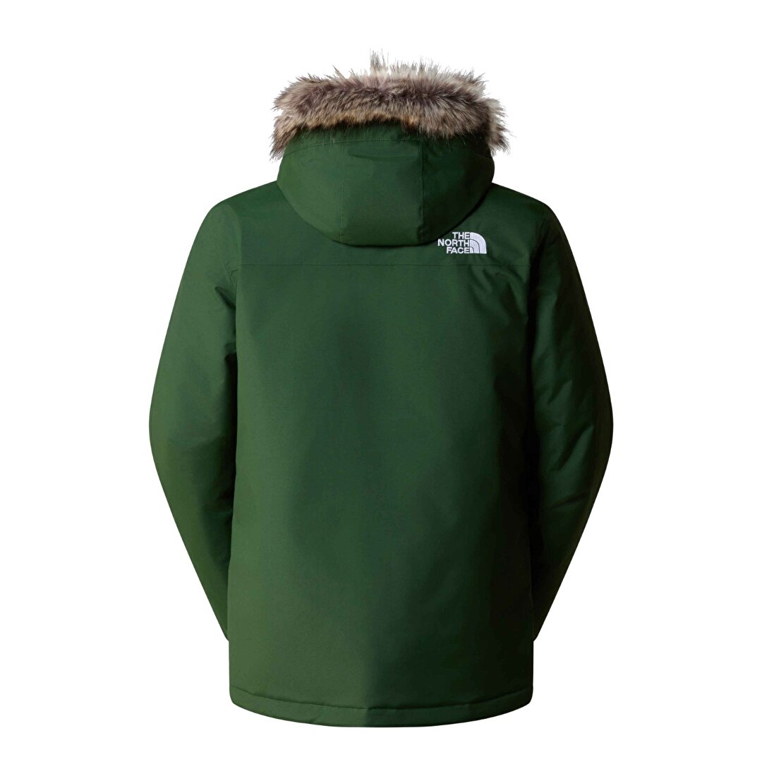 The North Face Recycled Zaneck Erkek Yeşil Kapüşonlu Mont