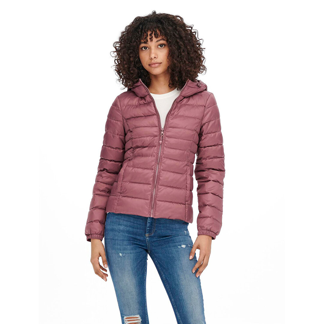 Only Tahoe Hood Kadın Pembe Kapüşonlu Mont
