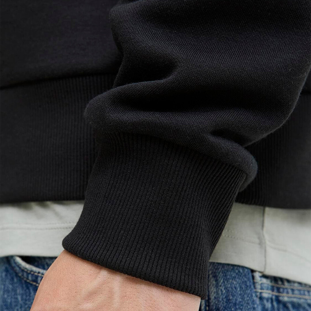 Jack&Jones Pan Erkek Siyah Kapüşonlu Sweatshirt 12278618-BLK