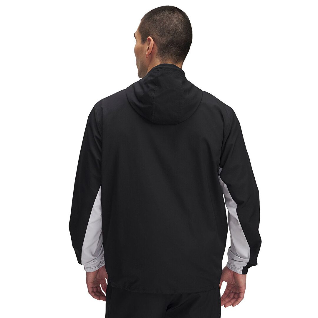 Under Armour Rival Woven Erkek Siyah Kapüşonlu Ceket 1390149-001