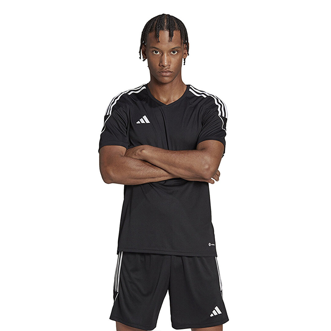 adidas Tiro 23 League Erkek Siyah V Yaka Forma HR4607 - Sporthink