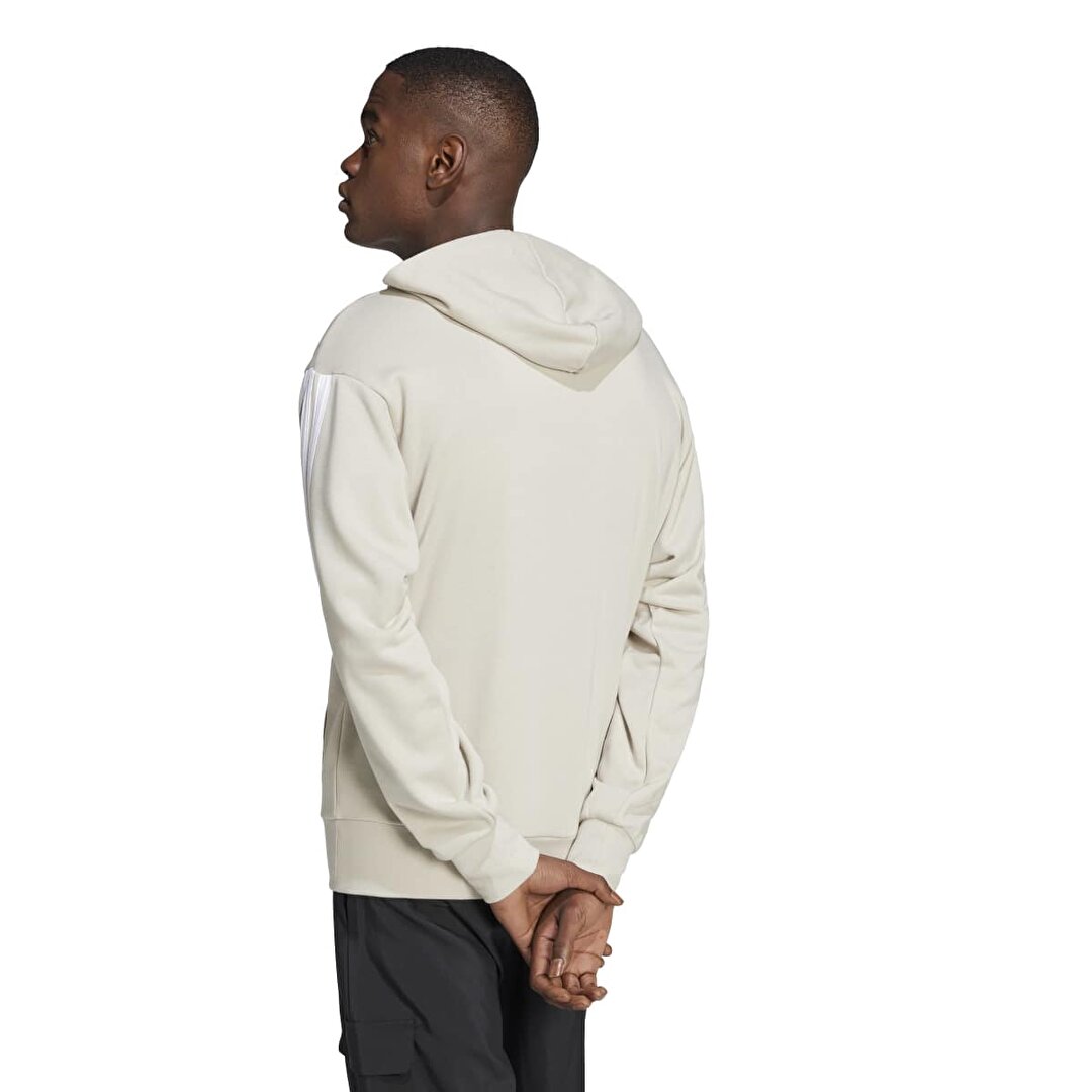 adidas 3 Stripes Ft Erkek Bej Kapüşonlu Hoodie JE6367 - Sporthink