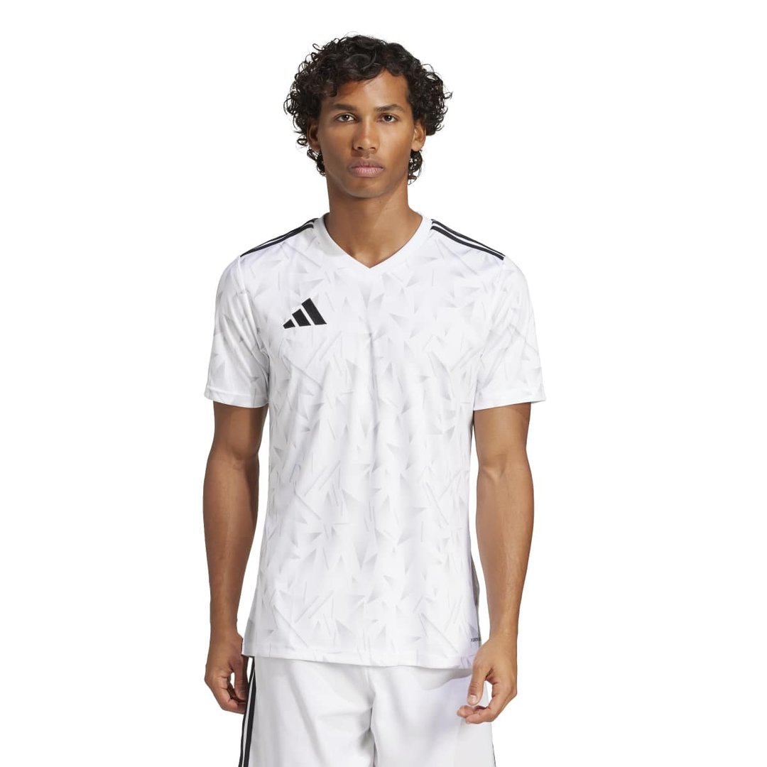 adidas T Icon 25 Jsy M Erkek Beyaz V Yaka Forma JG3554 - Sporthink