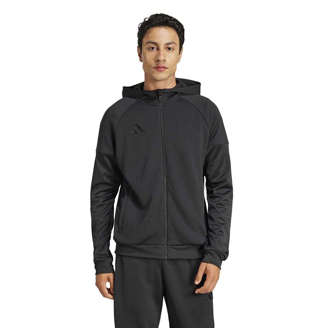 adidas Tiro25 Erkek Siyah Kapüşonlu Ceket JD9078 - Sporthink