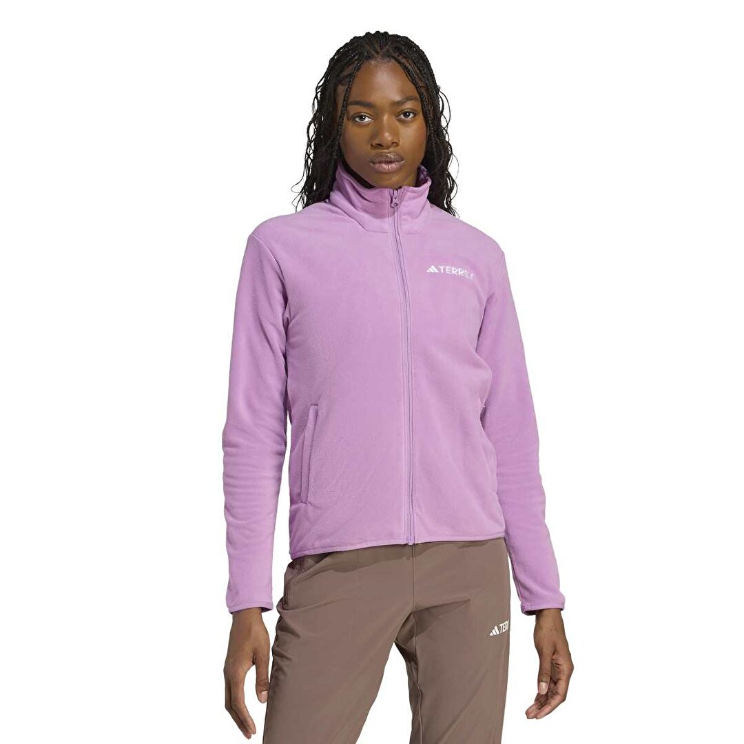 adidas MT Esseantials Kadın Pembe Dik Yaka Ceket JM3113 - Sporthink