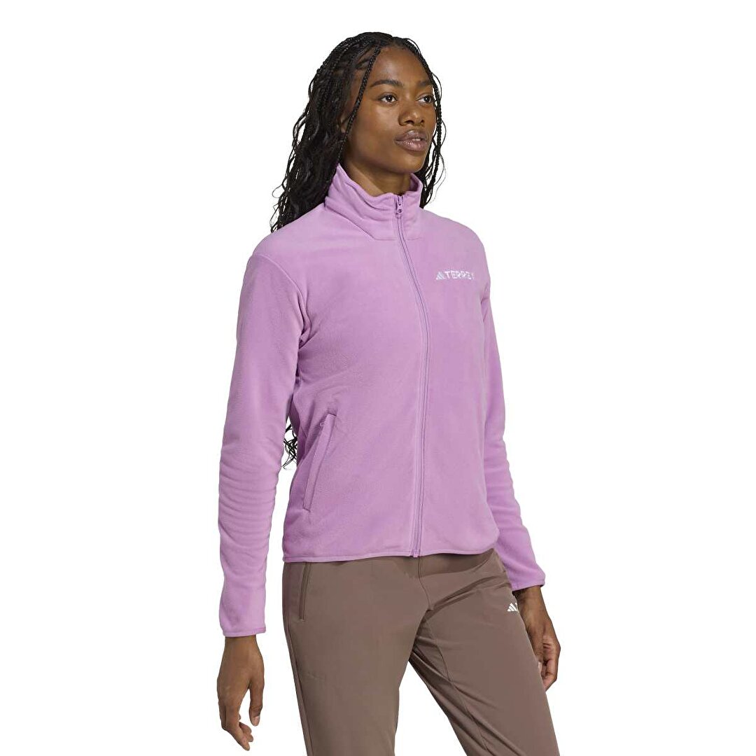 adidas MT Esseantials Kadın Pembe Dik Yaka Ceket JM3113 - Sporthink