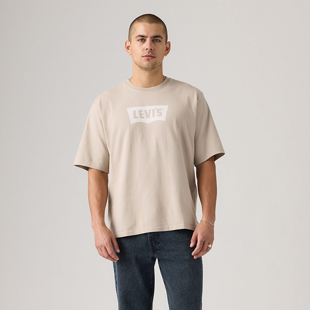 Levi's Half Sleeve Erkek Gri Bisiklet Yaka Tişört 001TR-0002