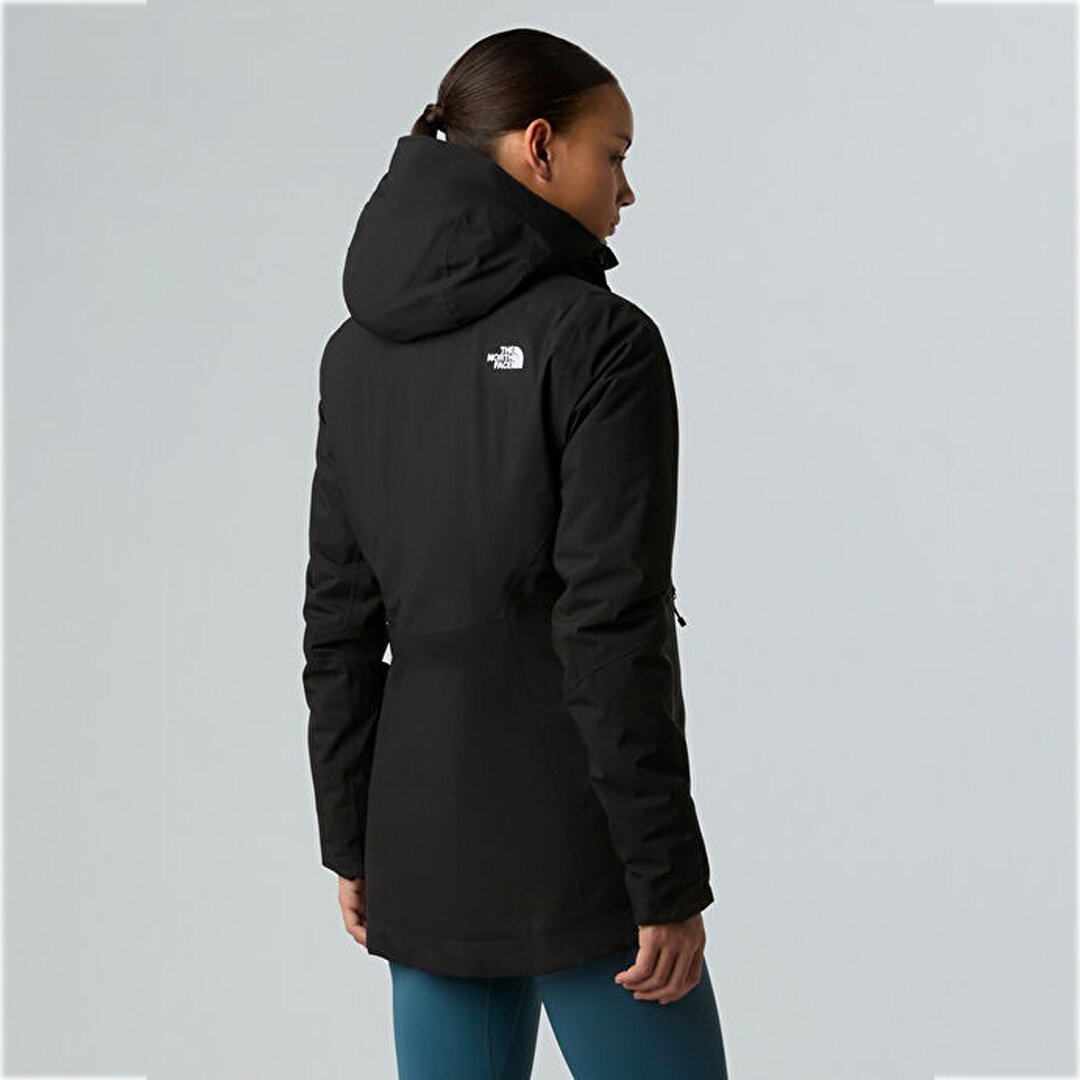 【TRANSIT】フード付きブラックジャケット The North Face Inlux Insulated Kadın Siyah Kapüşonlu Mont