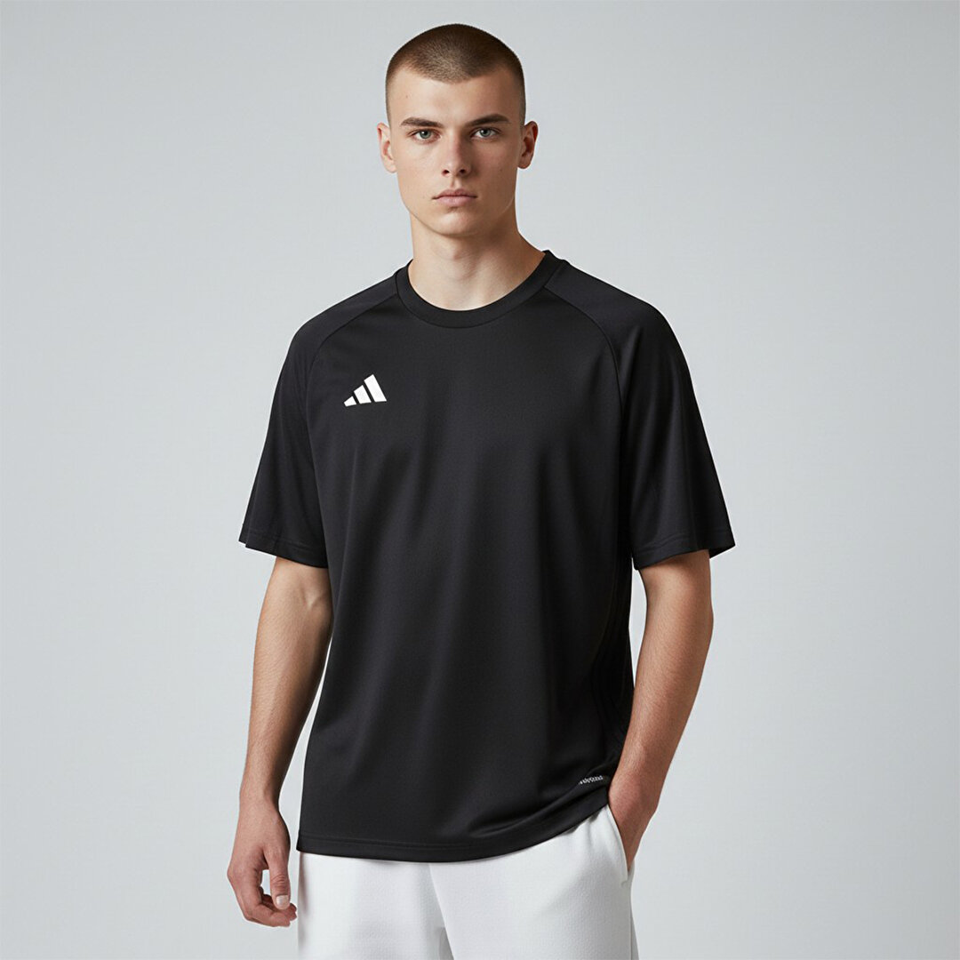 06-07ユニフォーム 23番 シャツ 黒-193 adidas Tabela 23 Jersey Erkek Siyah Yuvarlak Yaka Forma KR3318