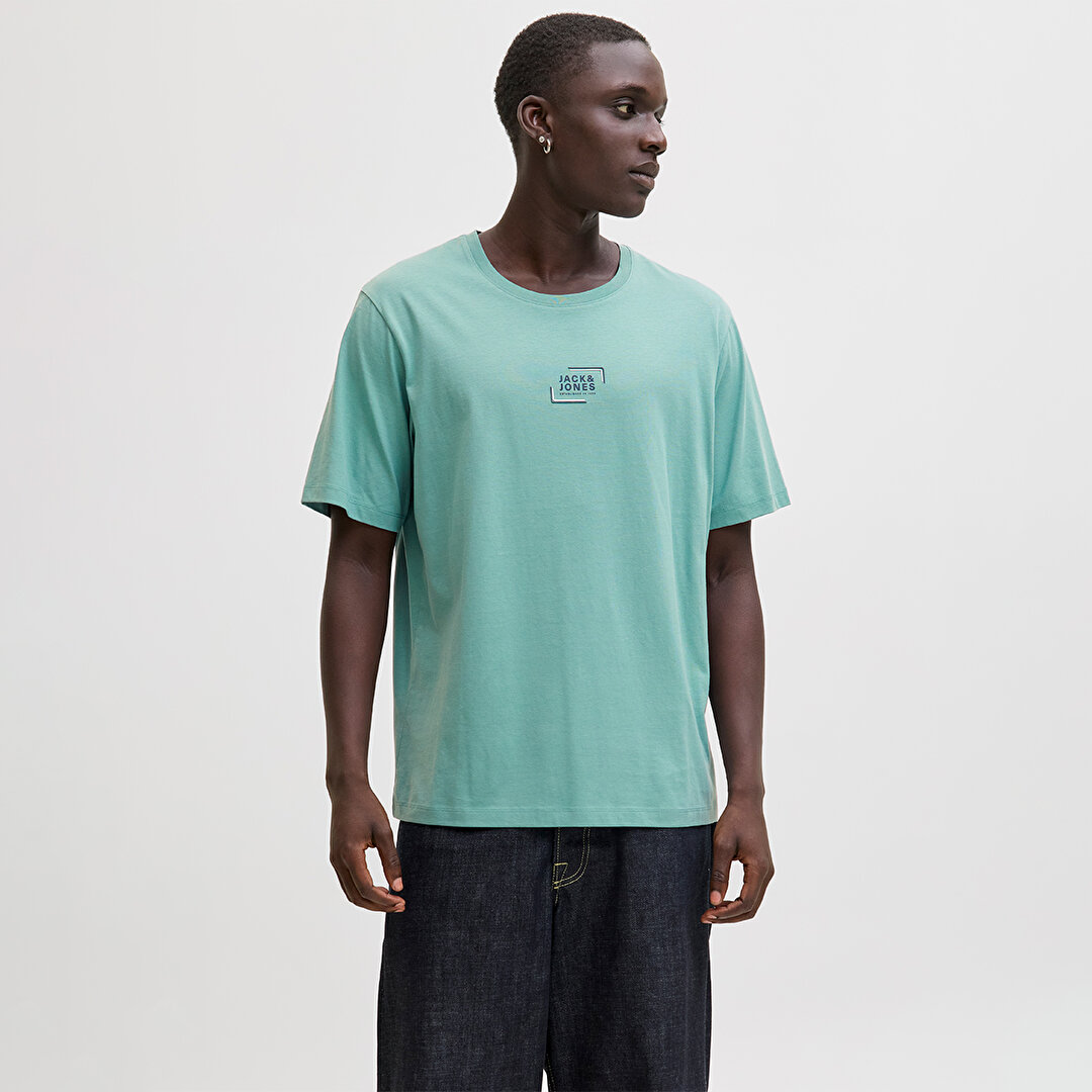 Jack&Jones Corp Graphic Erkek Yeşil Tişört 12268415-MIN - Sporthink