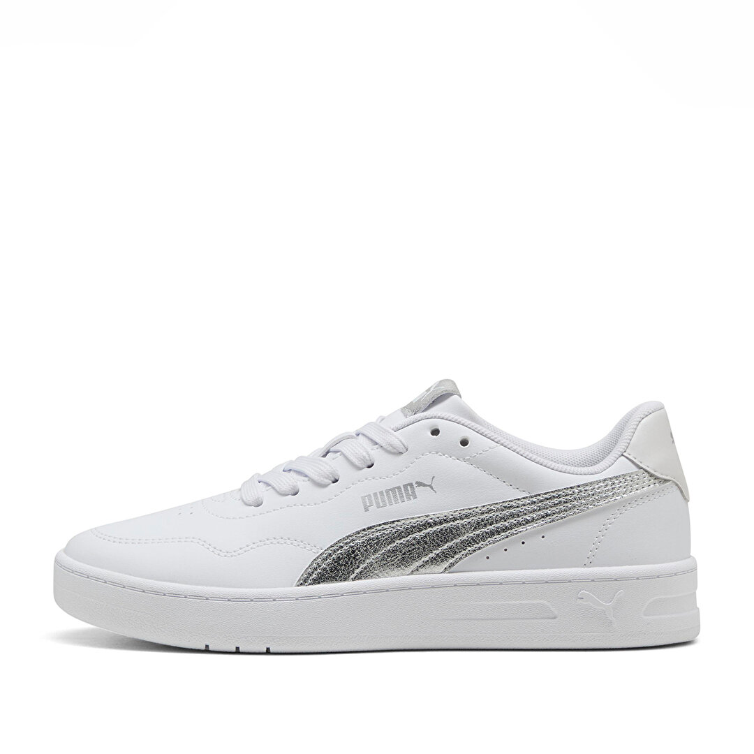 Puma Court Lally Metallic Whisper Kadın Beyaz Sneaker 40605802