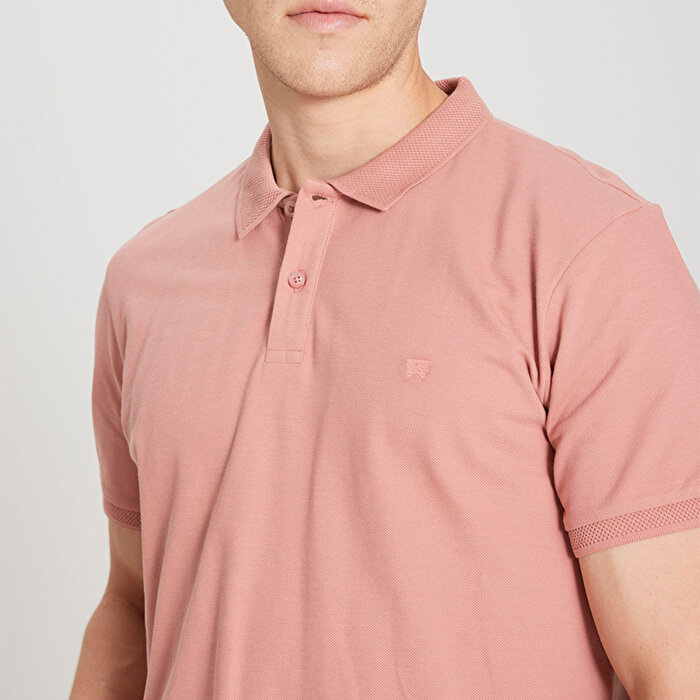 Wrangler Erkek Pembe Polo Yaka Tişört