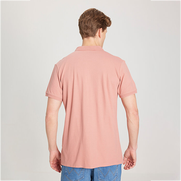 Wrangler Erkek Pembe Polo Yaka Tişört