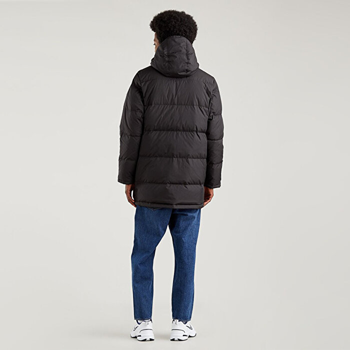 Levi's Fille Mid 2.0 Erkek Siyah Kapüşonlu Mont