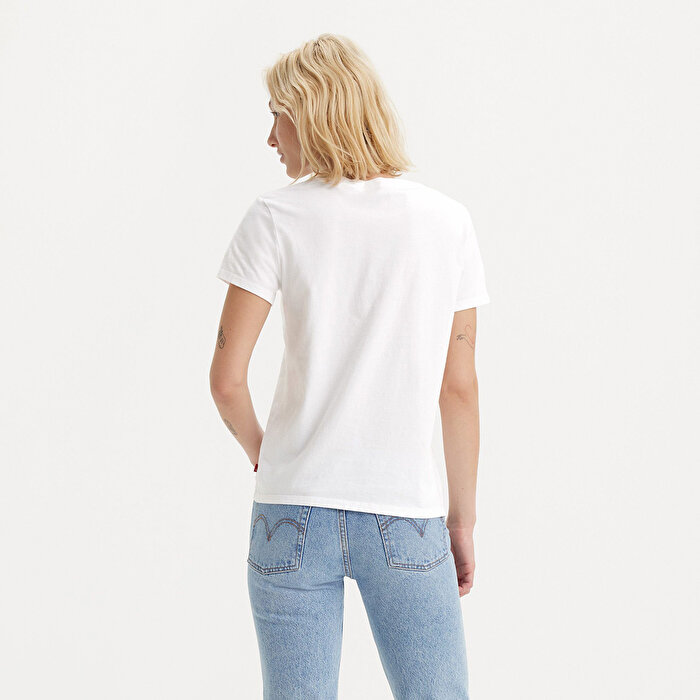 Levi's The Perfect Kadın Beyaz Yuvarlak Yaka Tişört