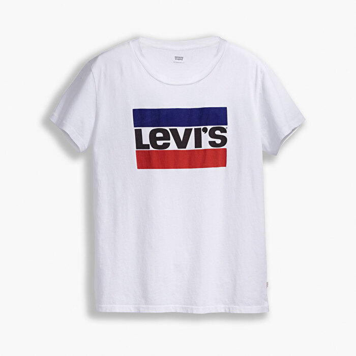 Levi's The Perfect Kadın Beyaz Yuvarlak Yaka Tişört