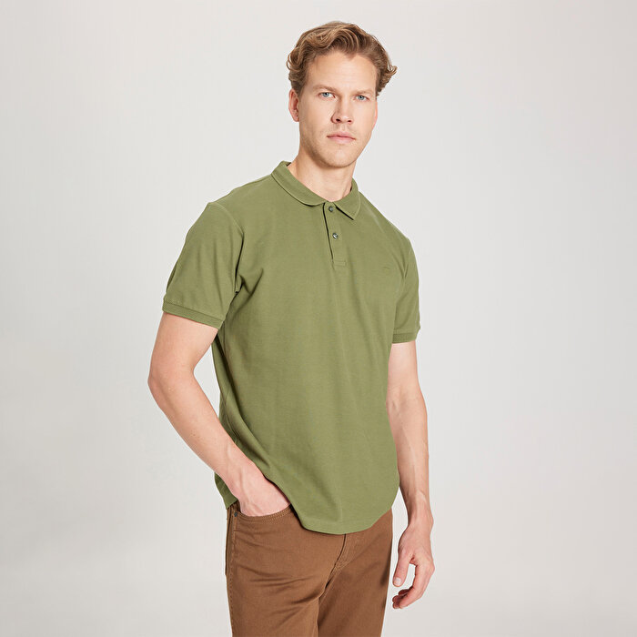 Wrangler Erkek Yeşil Polo Yaka Tişört