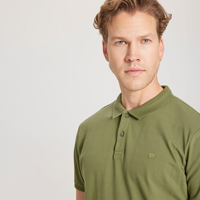 Wrangler Erkek Yeşil Polo Yaka Tişört