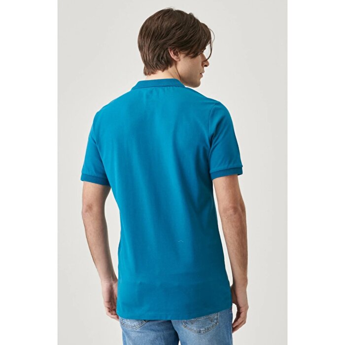Wrangler Erkek Mavi Polo Yaka Tişört