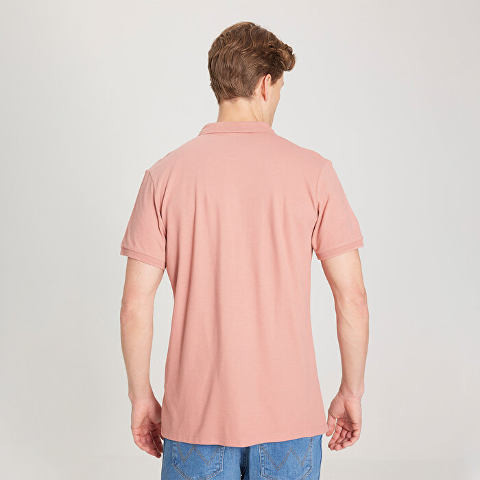 Wrangler Erkek Pembe Polo Yaka Tişört