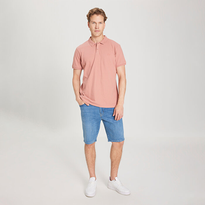 Wrangler Erkek Pembe Polo Yaka Tişört