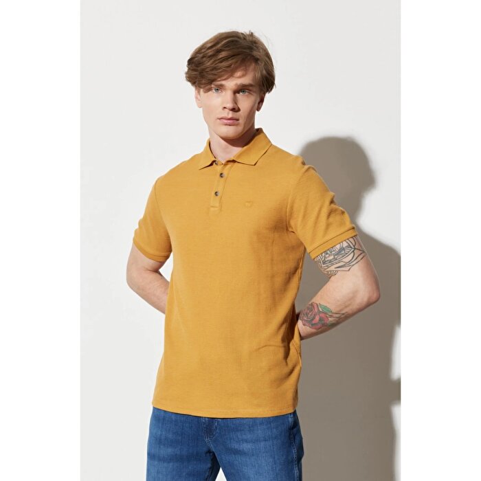 Wrangler Erkek Sarı Polo Yaka Tişört