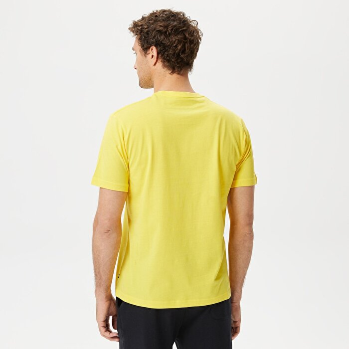 Nautica V35532T Erkek Sarı Bisiklet Yaka Tişört