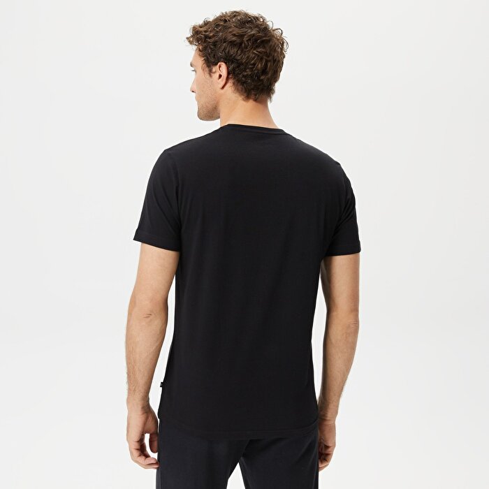 Nautica V35535T Erkek Siyah Bisiklet Yaka Tişört