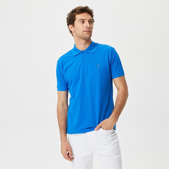 Nautica K35501T Erkek Mavi Polo Tişört