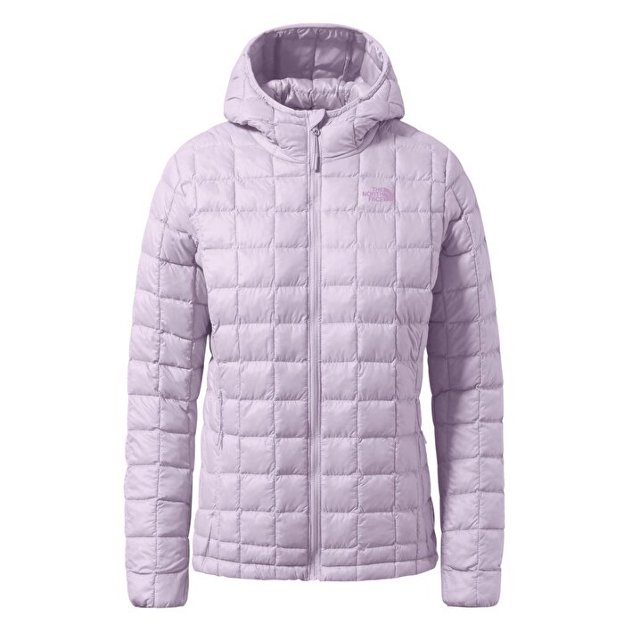 The North Face Thermoball Eco Hoodie 2.0 Kadın Mor Kapüşonlu Mont