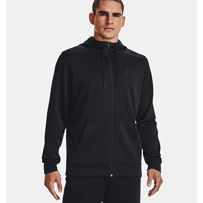 Under Armour Armour Fleece Erkek Siyah Kapüşonlu Ceket