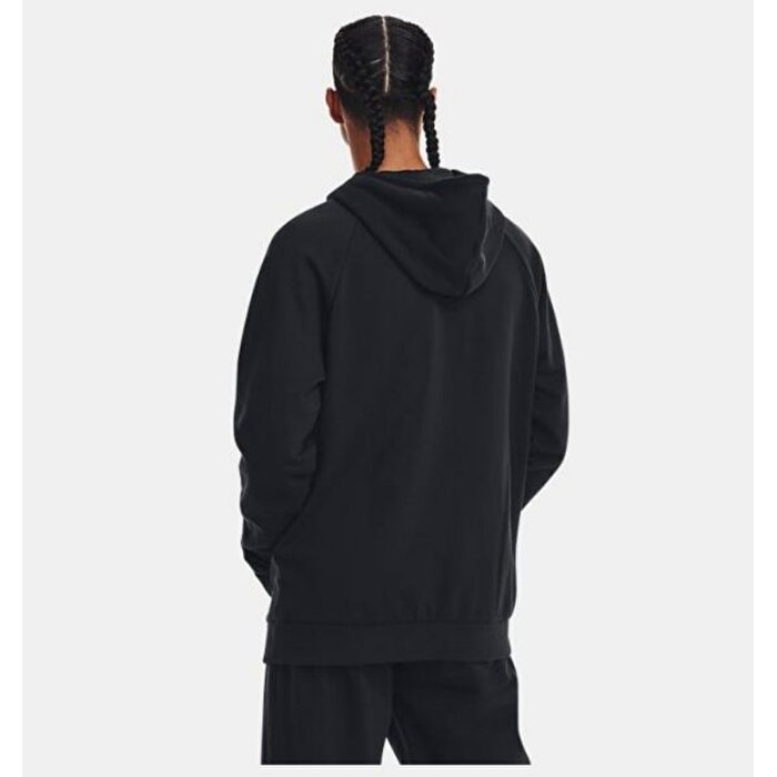 Under Armour Hoodie Rival Fleece Logo Erkek Siyah Kapüşonlu Sweatshirt
