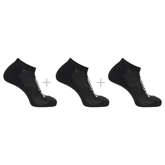 Salomon Everyday Low 3'lü Siyah Çorap
