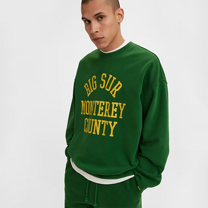 Levi's Crew Neck Gold Tab Erkek Yeşil Yuvarlak Yaka Sweatshirt