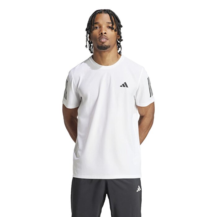 adidas Own the Run Erkek Beyaz Tişört