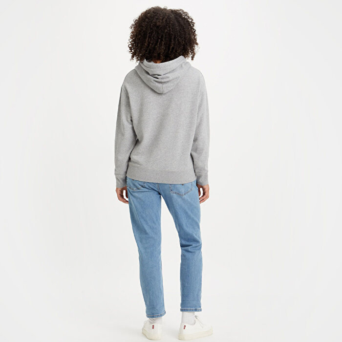 Levi's Graphic Standard Kadın Gri Kapüşonlu Sweatshirt