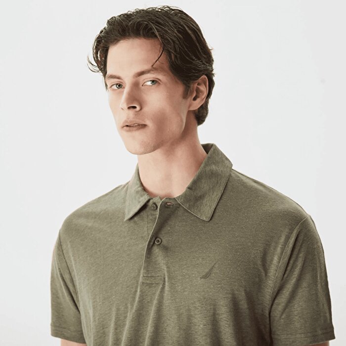 Nautica K35438T Erkek Haki Klasik Yaka Polo Tişört