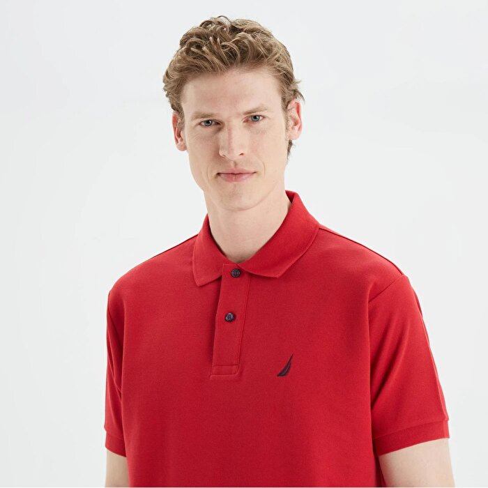 Nautica K35000T Erkek Kırmızı Klasik Yaka Polo Tişört