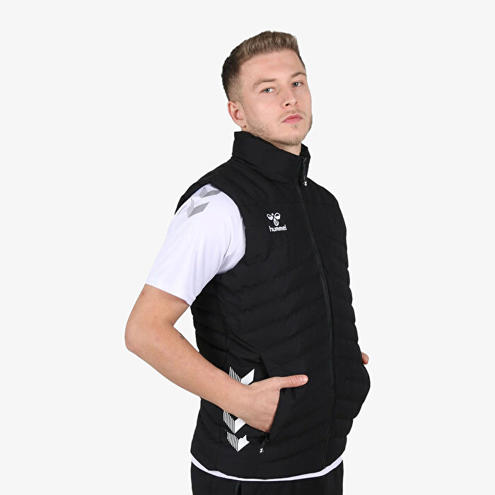 Hummel Winner Erkek Siyah Dik Yaka Yelek