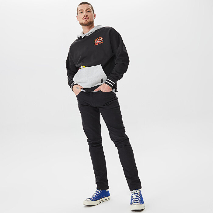 Puma Boroughs Erkek Siyah Kapüşonlu Hoodie