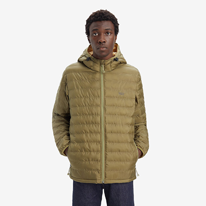Levi's Pierce Packable Erkek Haki Kapüşonlu Mont
